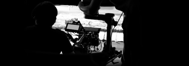 Professional photographer with camera